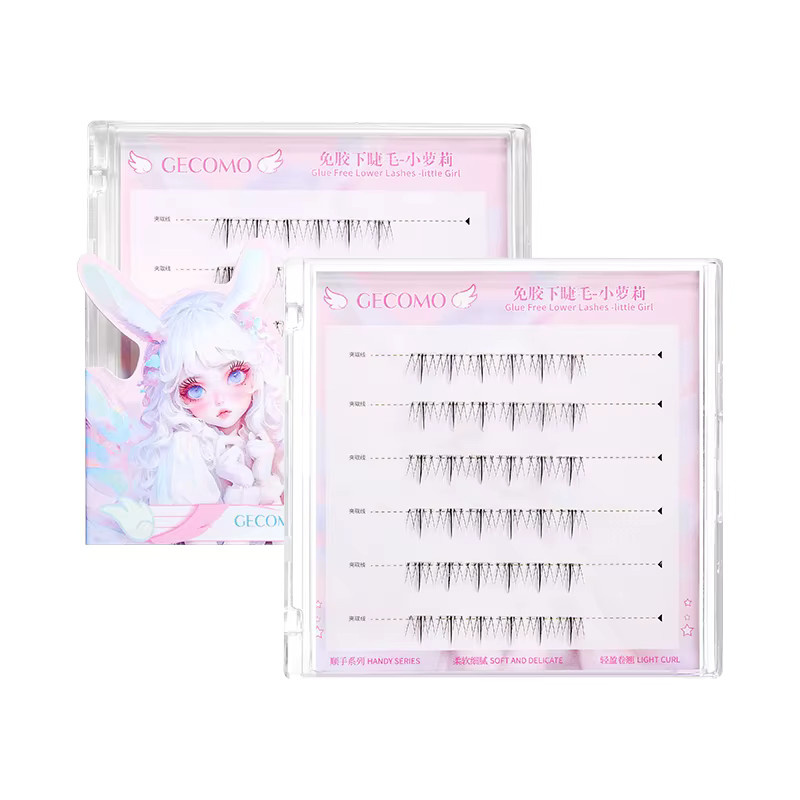 GECOMO Künstliche Wimpern, untere Wimpern, natürlich, Unisex - Bild 2
