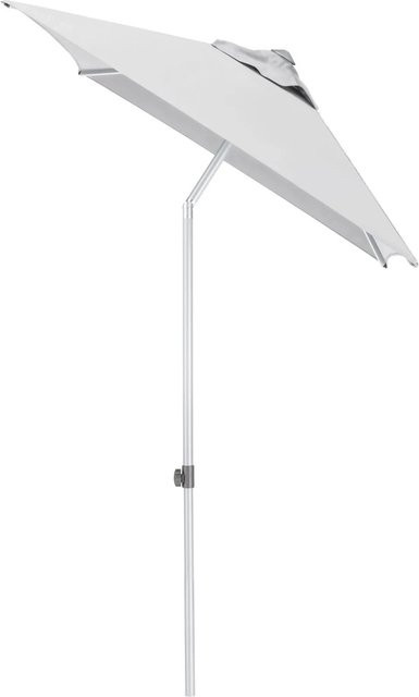 Kettler Marktschirm Easy Push in Hellgrau mit silbernem Aluminiumgestell, UPF 50+, B/T/H: 210 x 150 x 250 cm - Bild 1