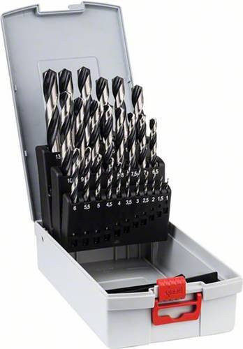 Bosch HSS Metall-Spiralbohrer-Set PointTeQ in der ProBox, 25-teilig, Edelstahl, Schwarz - Bild 1
