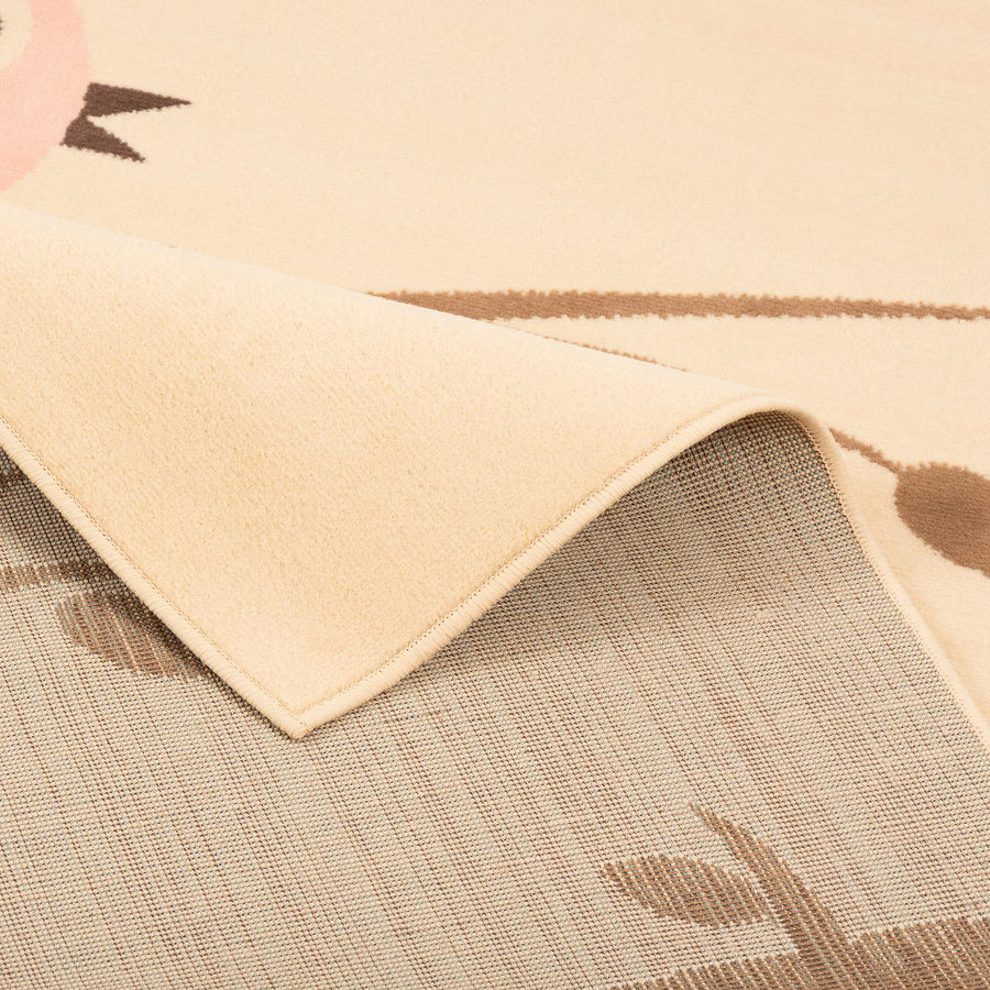 Pergamon Kinderteppich Trendline Vögel in Beige und Blau, maschinengefertigt aus Polypropylen, pflegeleicht und fußbodenheizunggeeignet - Bild 2