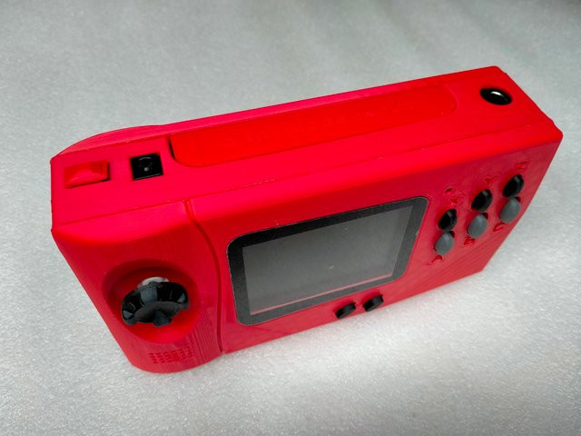 Genesi Nomad 3D-gedruckte Handheld-Spielekonsole Retro MD-Kartenspielkonsole in Rot - Bild 1
