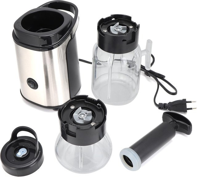 Aimo 4-in-1 Multifunktionsgerät mit Obstmixer, Entsafter, Fleischwolf und Vakuumbehälter in Weiß - Bild 1