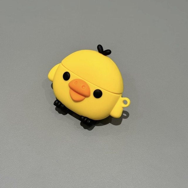 Kawaii 3D Gelbes Küken Silikon Schutzhülle für Apple AirPods Pro 2/3/4 - Bild 1