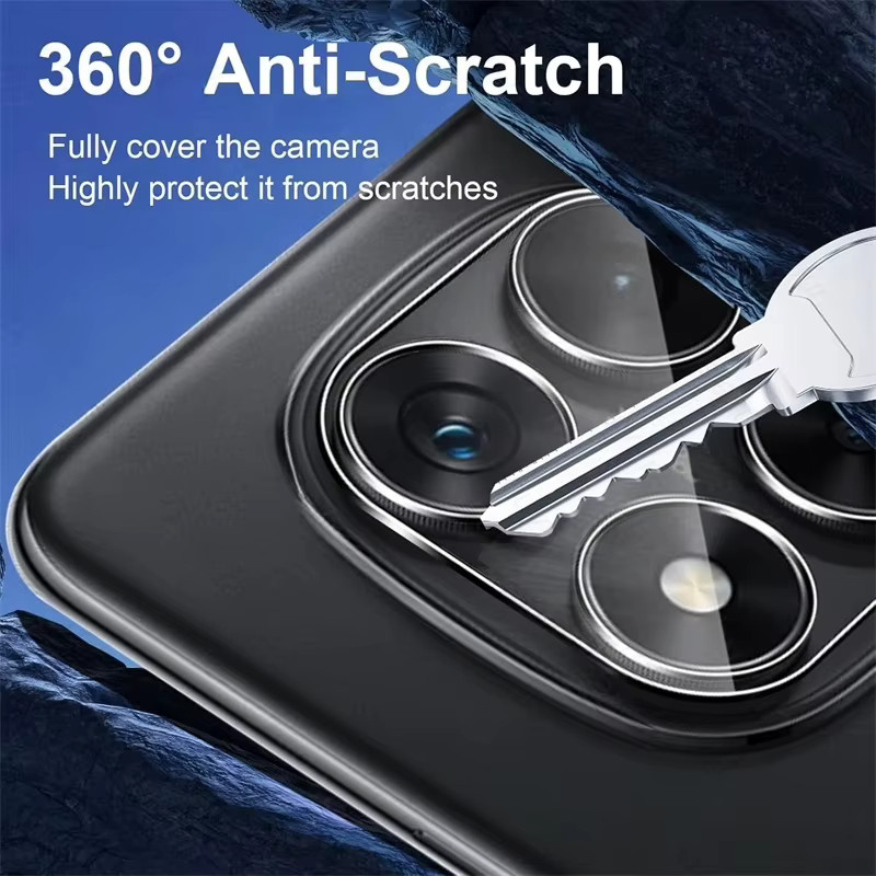 3er-Set HD 3D gebogener Glas-Kameraobjektivschutz für Xiaomi POCO F7 Ultra, F7 Pro, C75, X7, X7 Pro in Transparent - Bild 3