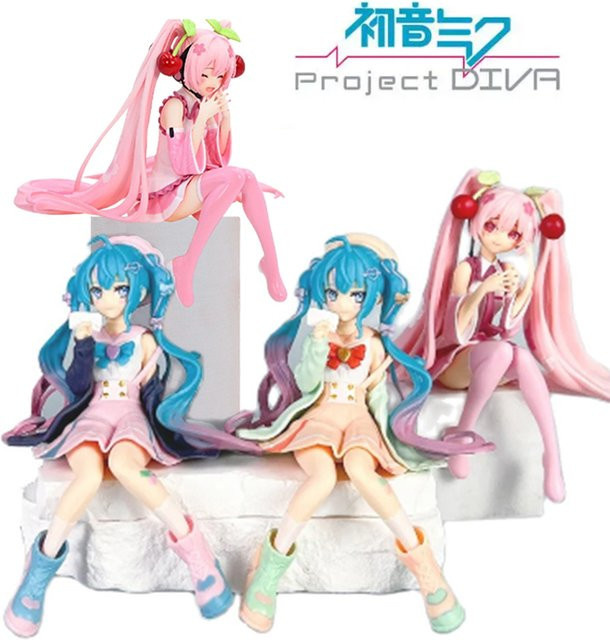Bandai Hatsune Miku Anime Figur, Rosa, Kunststoff - Bild 1