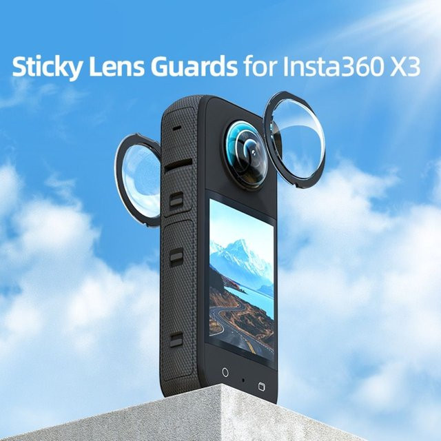 Insta360 X3 Sticky Lens Guards Dual-Lens 360 Mod Transparentes Protector Cover für Action Cameras - Bild 1