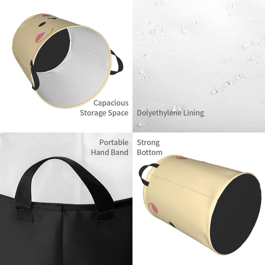 Aufbewahrungskorb Rilakkuma in Beige aus Stoff für Kinderspielzeug und Wäsche - Bild 2