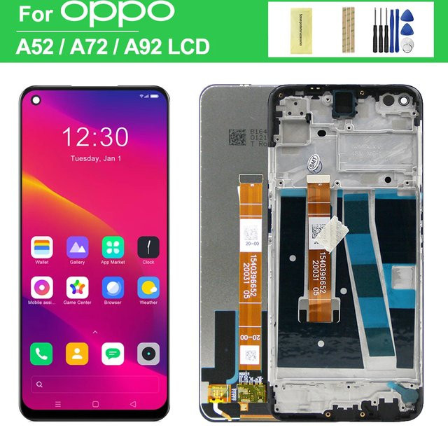 Oppo LCD Display Touchscreen Digitalisierer Baugruppe Ersatz für Oppo A72 A92 A52 in Schwarz 6.5 Zoll - Bild 1