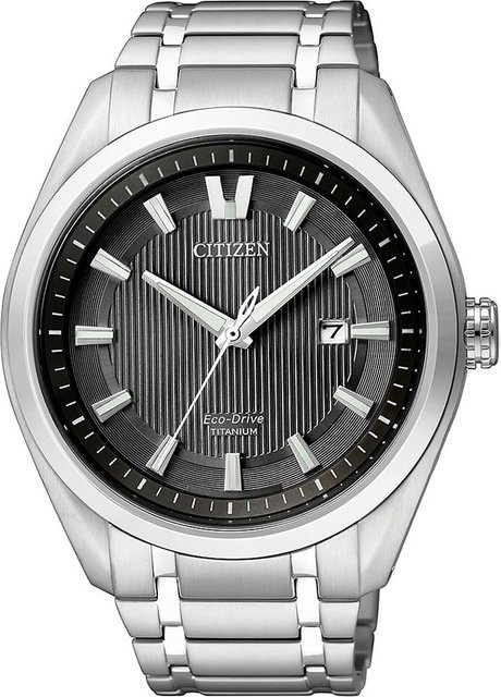 Citizen Armbanduhr, Solar, Titan, Schwarz, 42 mm, Herren - Bild 1