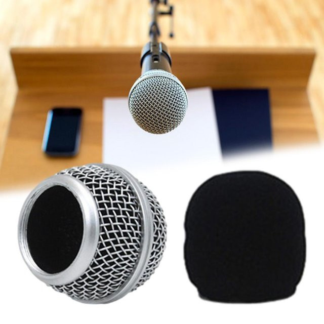 Shure Mikrofonkopfabdeckung Ersatz Mikrofongitter Mesh in Silber passend für Beta Mikrofone - Bild 1
