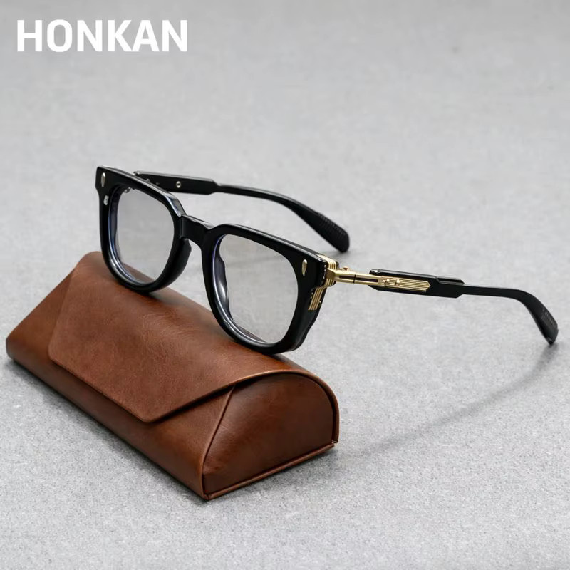 HONKAN.WZ Korrektionsbrille, quadratisch, Vollrand, Unisex, schwarz, Blaulichtfilter - Bild 1
