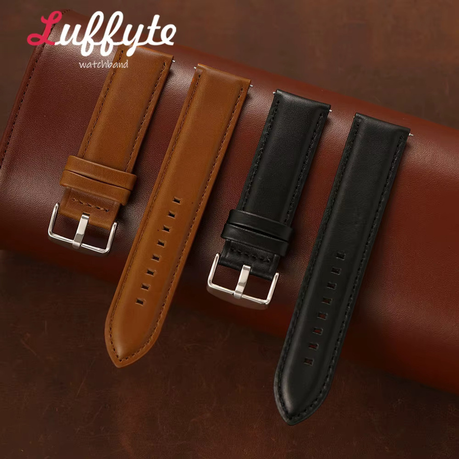 Luffyte Uhrenarmband Leder, Herren, 20 mm, 22 mm - Bild 2
