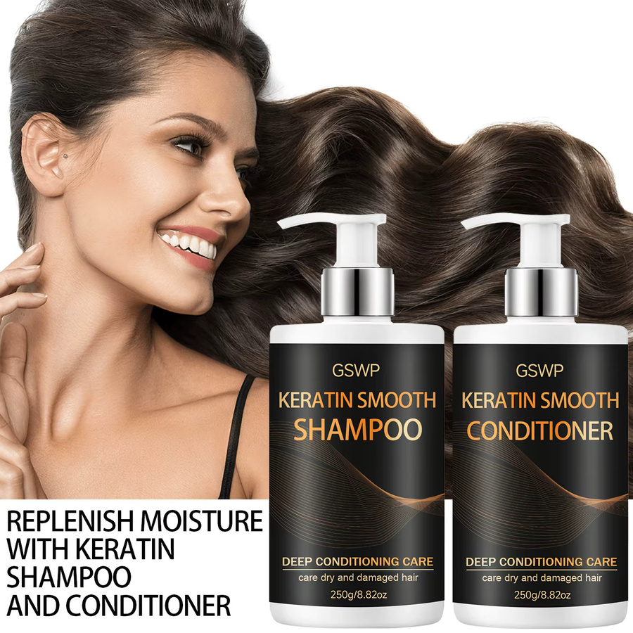 GSWP Keratin Shampoo Conditioner Set, 500g, Unisex - Bild 3
