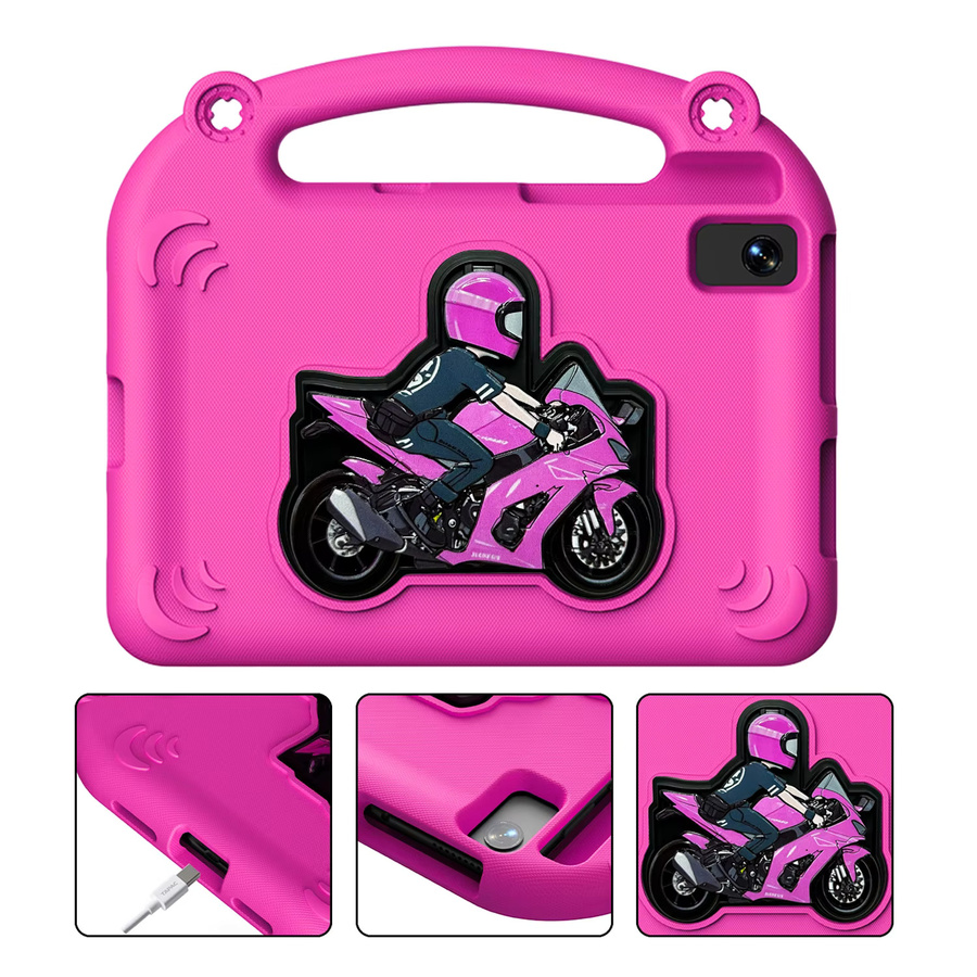 Kinderhülle für Samsung Galaxy Tab S6 Lite 10.4 Zoll, Tab A7 10.4 Zoll und Tab S7 Plus 12.4 Zoll in Schwarz und Pink - Bild 2