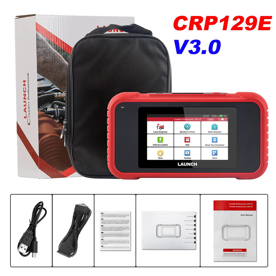 LAUNCH CRP129E V3.0 Creader Professional OBD-Scanner mit CANFD und DoIP Unterstützung für Motor und Getriebe inklusive Adapterkabel BST360 - Bild 8