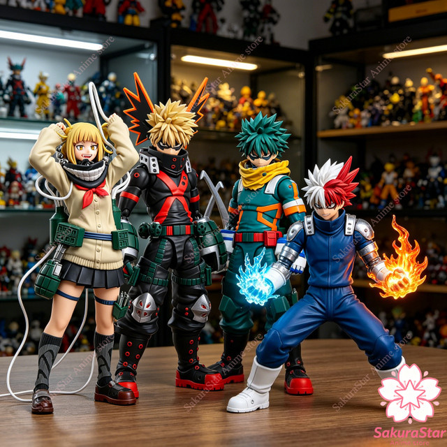 Bandai My Hero Academia Actionfigur, Deku Katsuki Bakugo Shoto Todoroki Tomura Shigaraki Dabi Himiko Toga - Bild 1