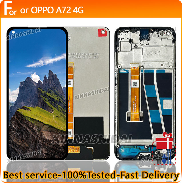 LCD Display Touchscreen Digitizer Baugruppe für OPPO A72 4G in Schwarz - Bild 1