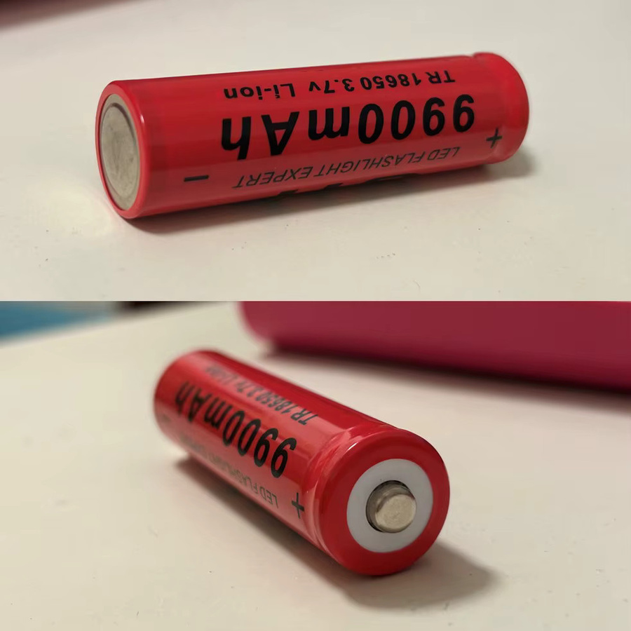 Rscrola 100er-Pack 18650 Li-Ionen-Akkus mit Flachkopf in Rot inklusive universellem Ladegerät - Bild 4