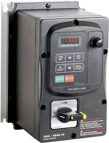 Peter Electronic Frequenzumrichter 1.5kW 1phasig 230V Schwarz - Bild 1