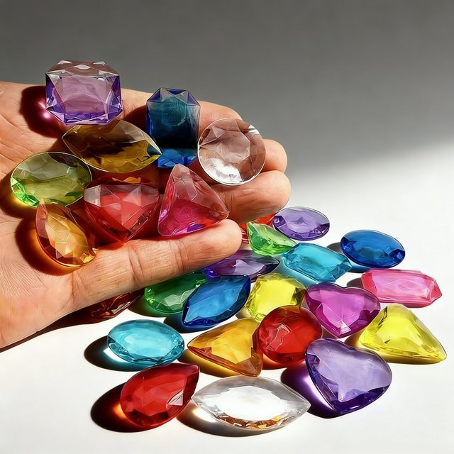 Meade Acryl-Kristall-Diamant-Edelstein-Spielzeug, buntes Juwelen-Set, 30-teiliges Set - Bild 1