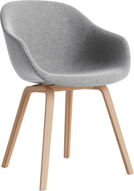 HAY About A Chair AAC 223 mit Armlehnen in Grau aus Holz und recyceltem Kunststoff - Bild 1