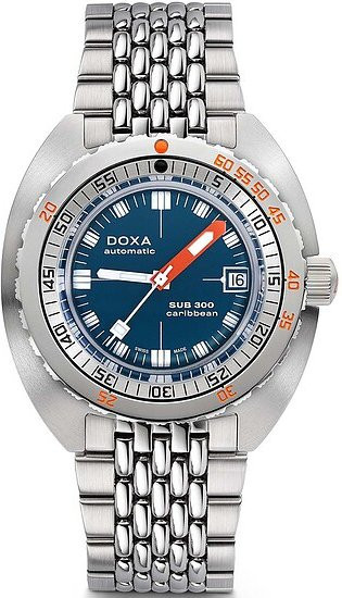 Doxa SUB300 Caribbean Chronometer, Automatik, Edelstahl, Blau, Herren - Bild 1