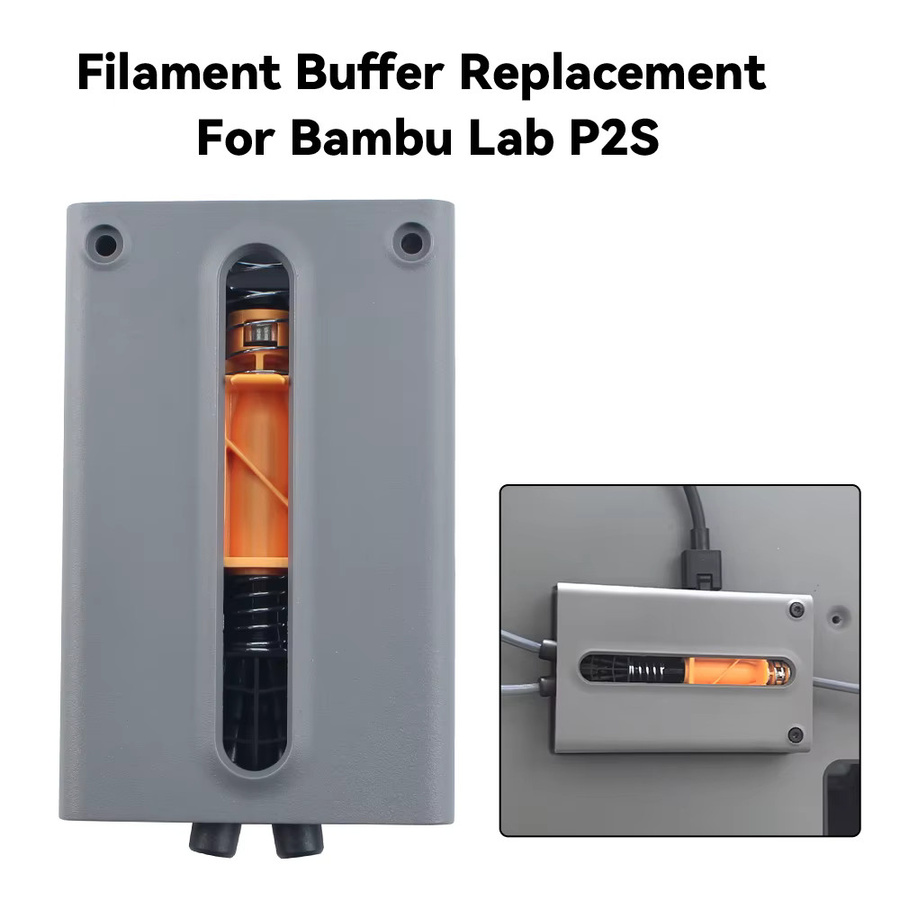 Bambu Lab Filamentpuffer Ersatz in Grau für reibungslose Filamentzuführung beim 3D-Druck - Bild 4
