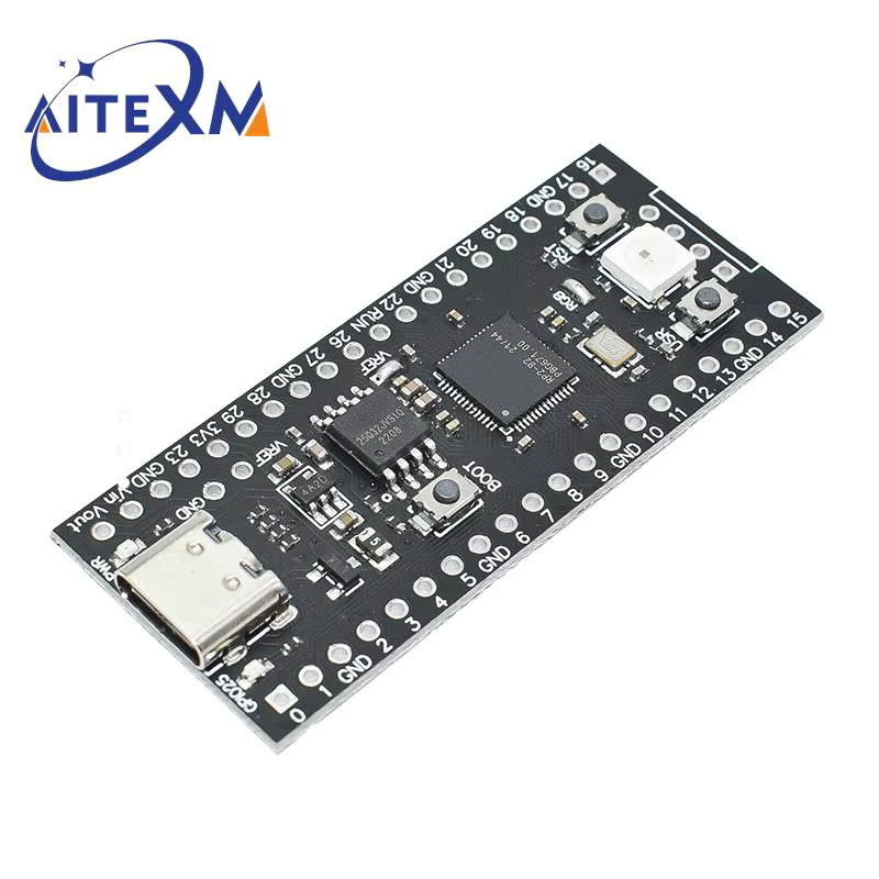 YANXD RP2040 Core Board mit USB-C Anschluss für Raspberry Pi Pico, 16 MB, Schwarz - Bild 2