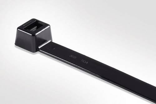HellermannTyton Kabelbinder LK5-PA66W-BK Schwarz UV-stabilisiert Länge: 53,5 cm, Breite: 1,32 cm - Bild 1
