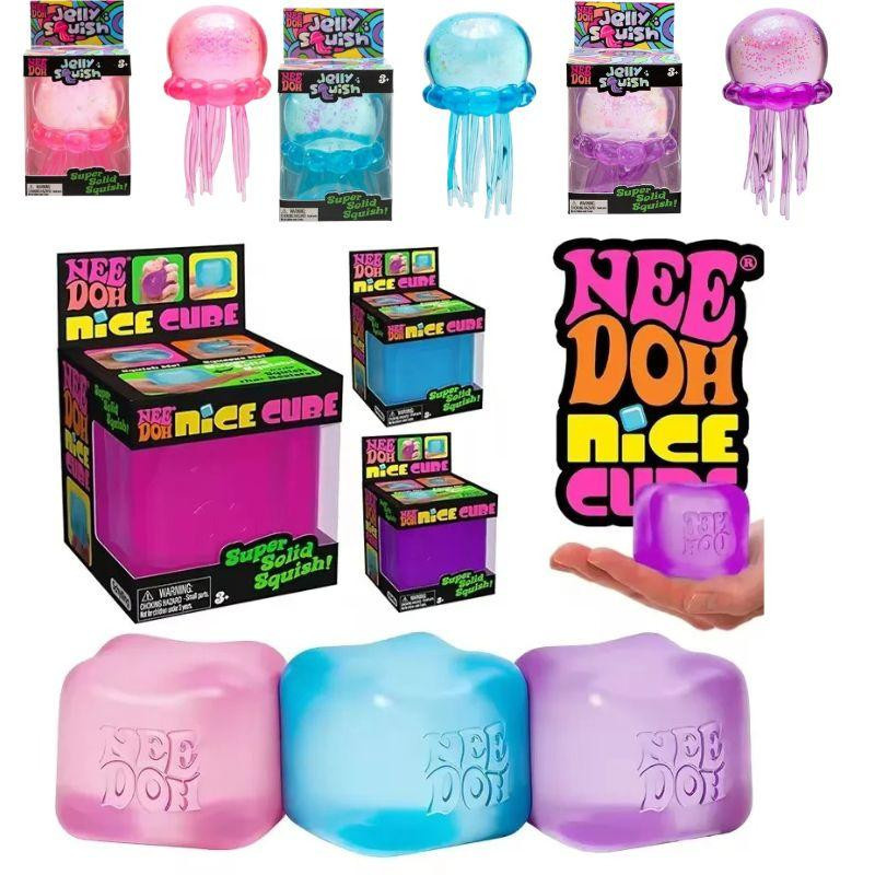 Schylling NeeDoh Nice Cube, Sensorisches Spielzeug, Anti-Stress-Blöcke - Bild 2