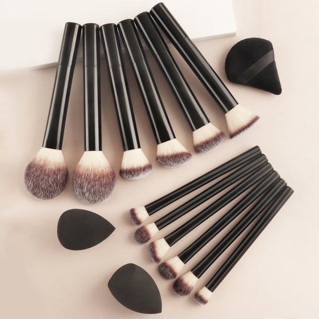 Ronshadow Make-up Pinsel Set, 12 Stück, Schwarz, Unisex - Bild 1