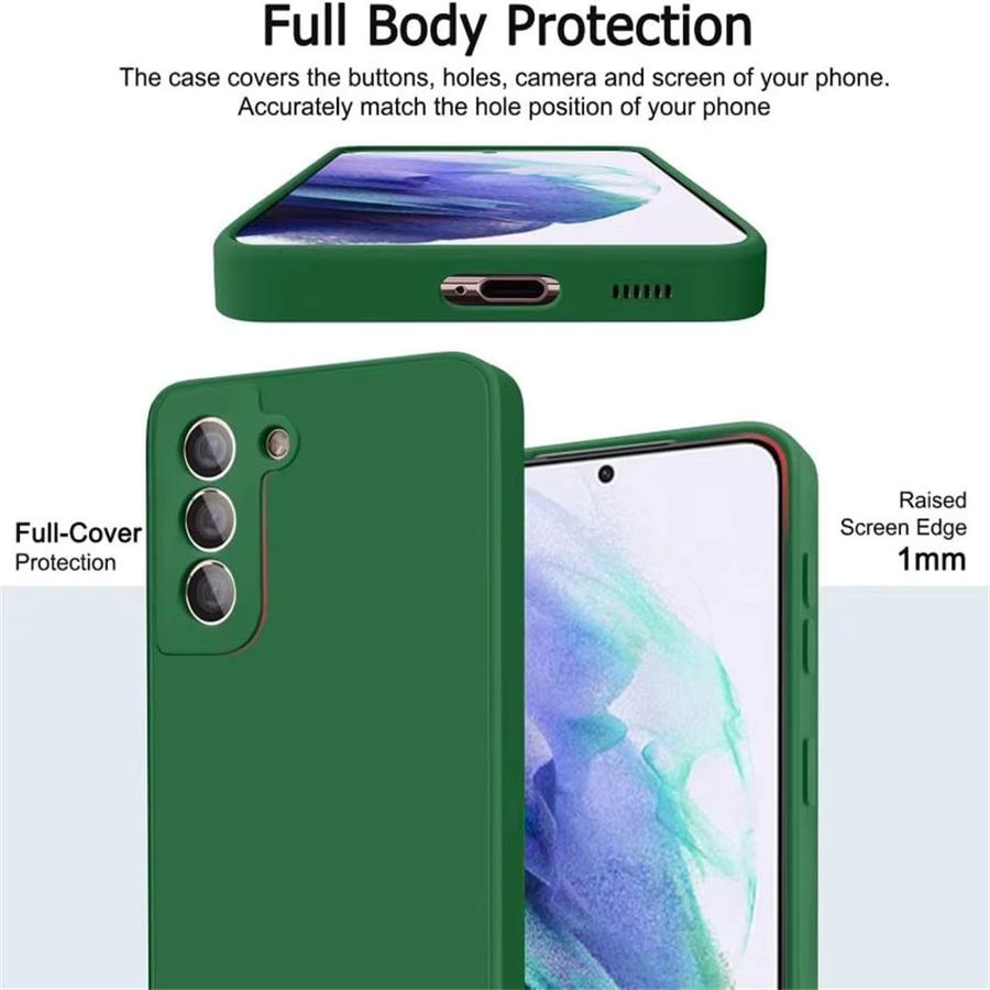 Luxus Flüssigsilikon Schutzhülle für Samsung Galaxy S25 S24 S23 S22 S21 S20 FE Plus Note 10 A52 A51 A72 A71 A41 A31 A70 A50 in Grau - Bild 3