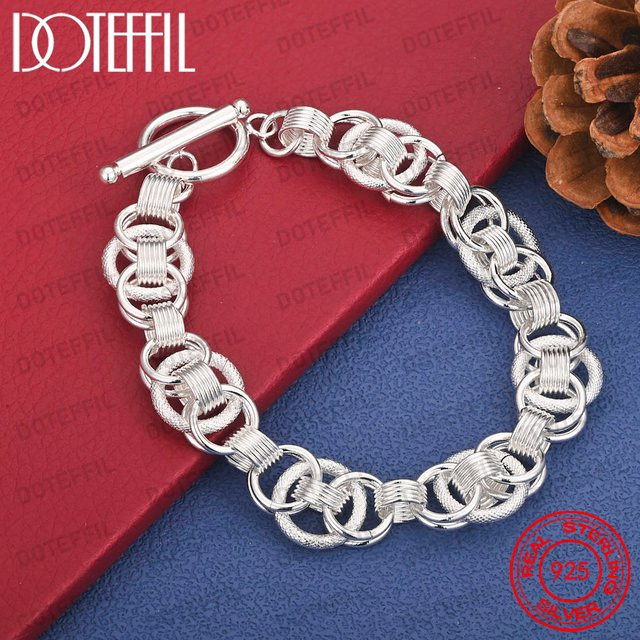 DOTEFFIL Armband, 925 Sterling Silber, geflochten, Unisex - Bild 1