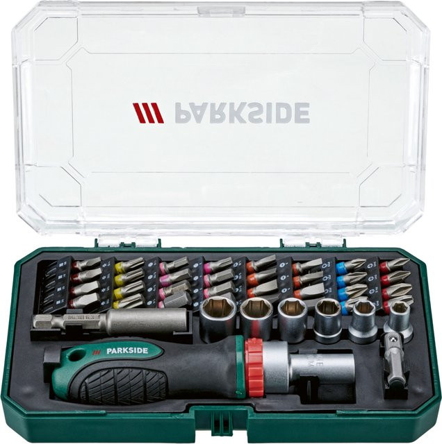 Parkside Präzisionswerkzeug- und Stiftschlüssel-Set aus Stahl in Multicolor mit 1/4 Zoll Bit-Halter - Bild 1