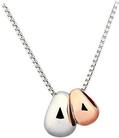 Halskette 925 Sterling Silber, Teardrop, 40 cm + 5 cm, Unisex - Bild 1