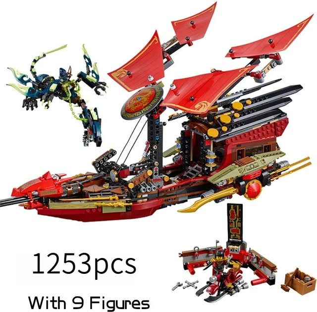 Destiny Bounty Bausteine Raumschiff Drachenboot, Bausteine Spielzeug - Bild 1