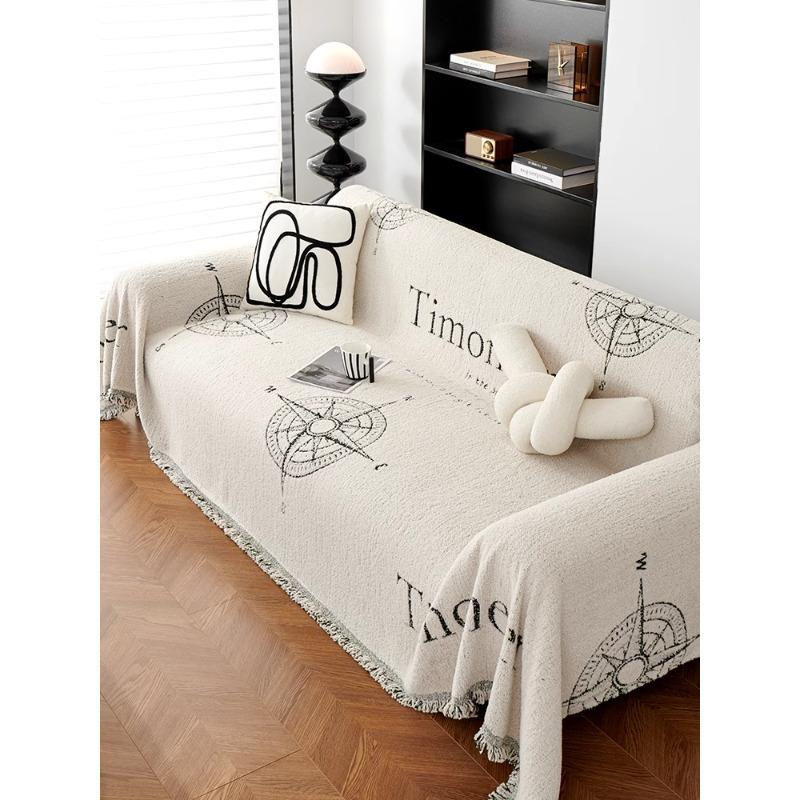 Super Six Sofa-Schutzbezug im nordischen Stil, rutschfester Universalbezug aus Polyester, B/B: 180 x 130 cm - Bild 3