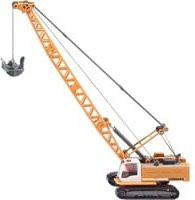 SIKU Modellfahrzeug Seilbagger in Orange/Weiß Maßstab 1:87 aus Metall und Kunststoff - Bild 1