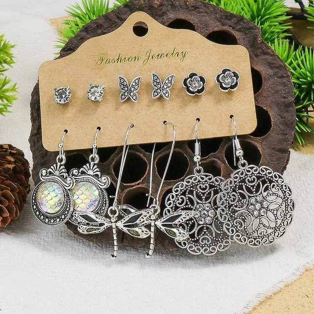 Lucky Star Jewelry Ohrringe, Schlangenanhänger, Zirkonia, Silber, Damen - Bild 1