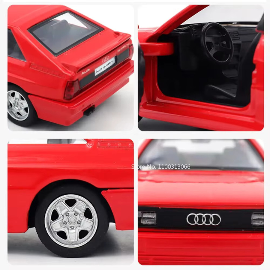 MAKEDA Audi Quattro 1980, Spielzeugdruckguss, 1:36, Metall, Sportwagen - Bild 3