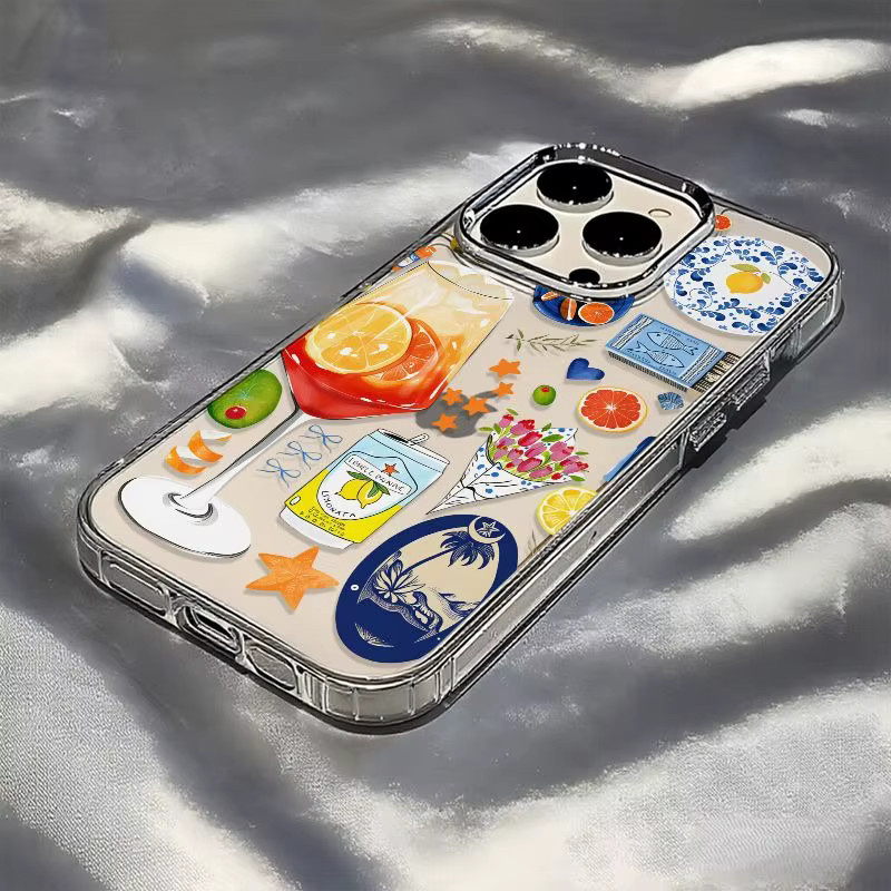 Handyhülle mit tropischem Cocktail-Sommerdesign für iPhone Modelle in Multicolour - Bild 4