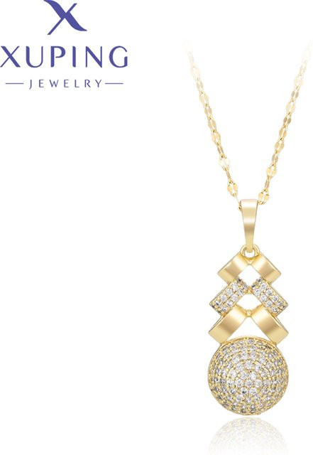 Xuping Jewelry Anhänger, hellgoldfarben, Zirkonia, Damen - Bild 1