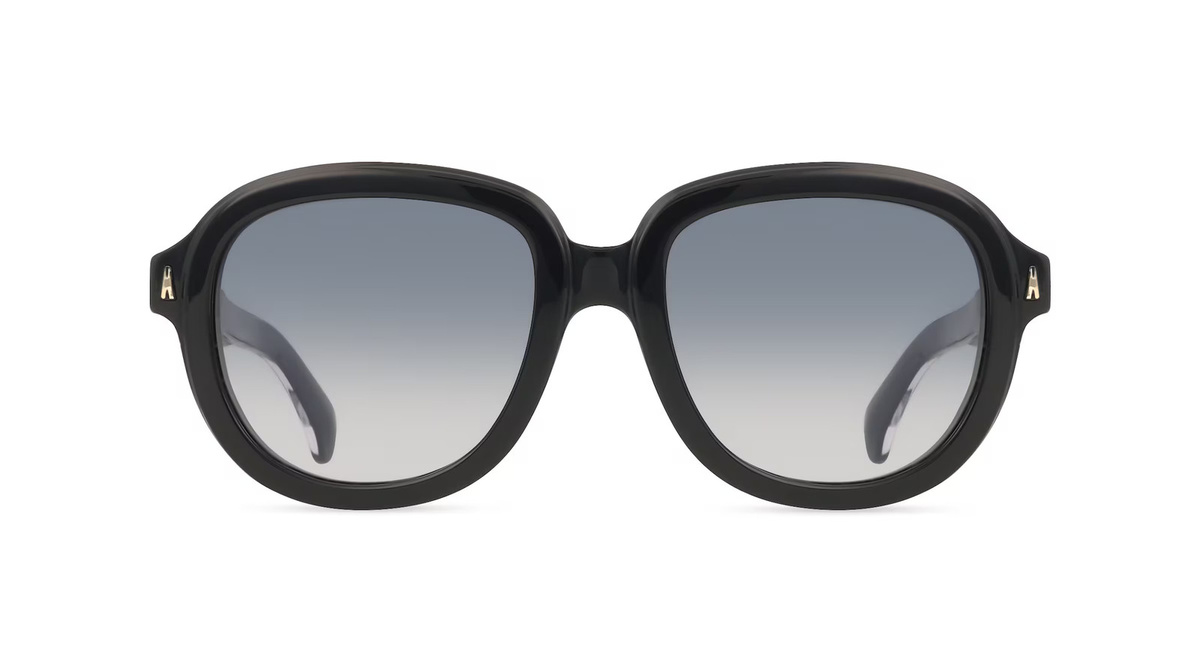 Moncler ME6007U Sonnenbrille Pilot, Vollrand, Acetat, Unisex, schwarz, grau - Bild 1