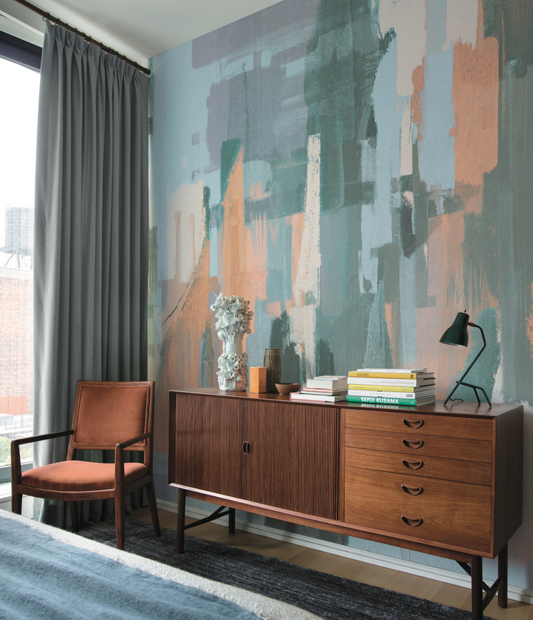 Jannelli & Volpi Mural Downtown Abstract City Wandgestaltung aus Vinyl - Bild 1