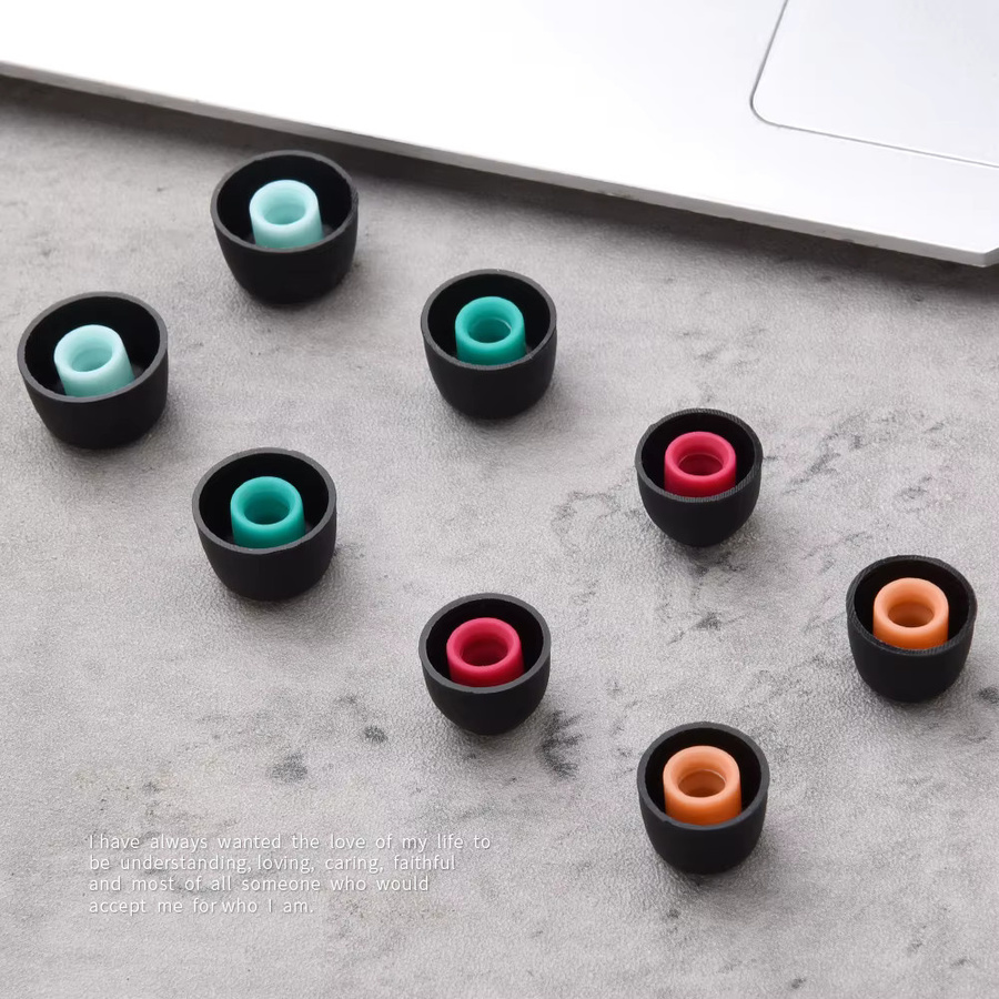 6 Stück Silikon-Ohrstöpsel in Grau für Sony WF-1000XM6 1000XM5 1000XM4 1000XM3 und OnePlus Buds Z TWS In-Ear Eartips - Bild 4