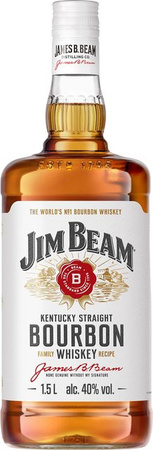 Jim Beam White Kentucky Straight Bourbon Whiskey 1,5 l