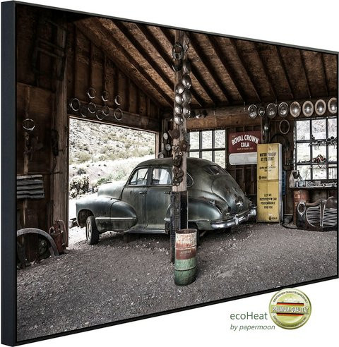 papermoon EcoHeat Infrarotheizung Altes Auto mit App-Steuerung und Überhitzungsschutz, bunt mit Matt-Effekt - Bild 1