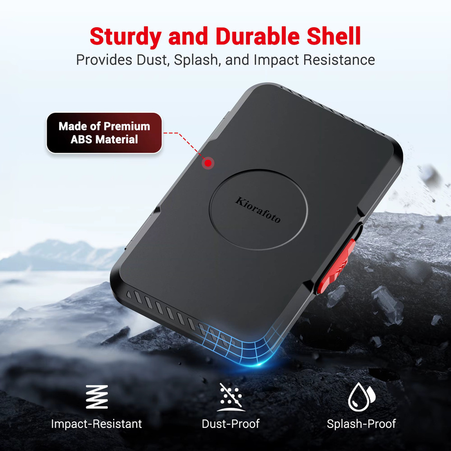 KIWIFOTOS Speicherkartenetui im Pop-Up-Stil in Schwarz mit 60 Steckplätzen für 20 SD/SDHC/SDXC und 40 Micro SDXC/SDHC/TF Karten - Bild 2