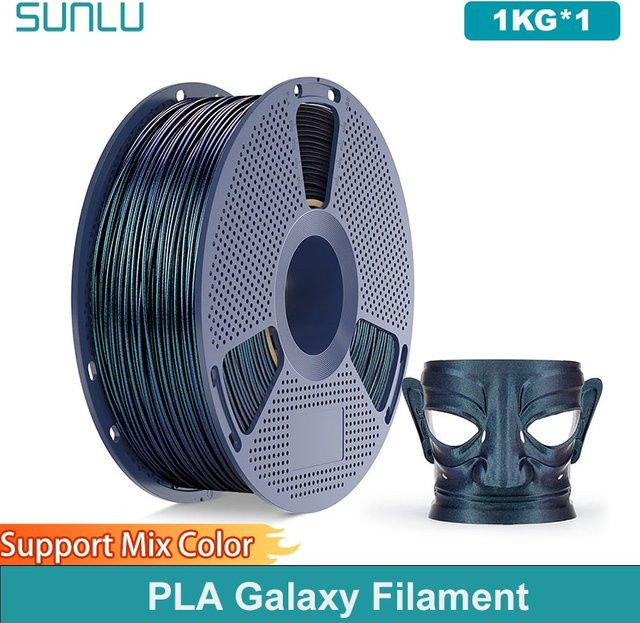 SUNLU PLA Galaxy Filament Blau 1,75mm 1kg für FDM-Drucker - Bild 1