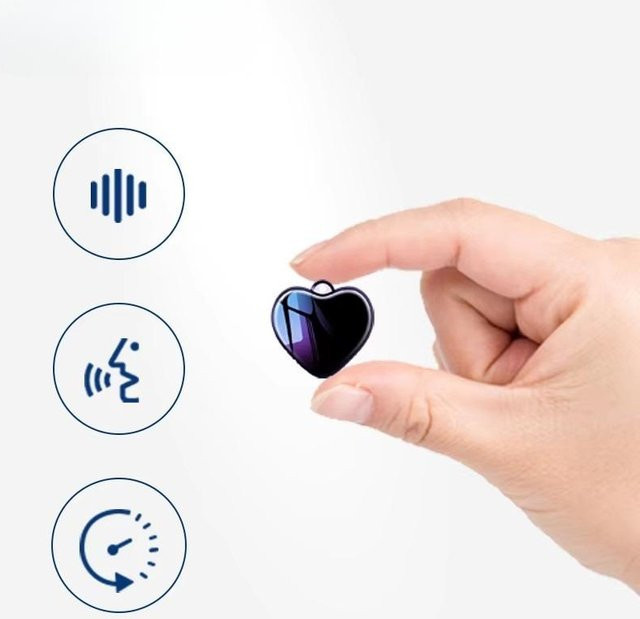 Digitales Aufnahmegerät MDH Mini-Plattenspieler mit 64GB Speicher und sprachaktivierter Aufnahme in Schwarz - Bild 1